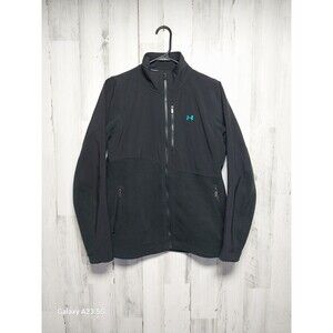 Under Armour Fleece Jacket Medium Black Embroidered ACC Basketball Full Zip
